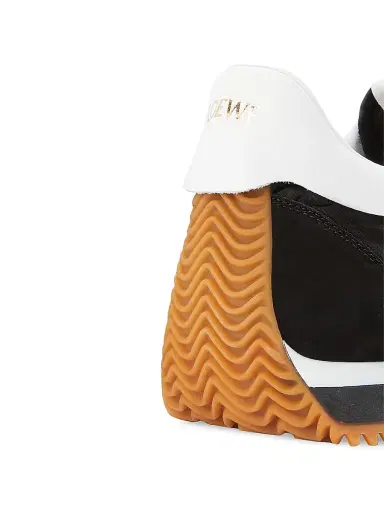 Loewe Men's Flow Runner Monogram Logo Sneakers - Black White - Size 8 | Thumbnail 5