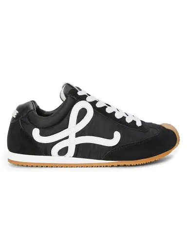Loewe Women's Ballet Runner 2.0 Suede Sneakers - Black White - Size 7 | Thumbnail 1 Loewe Women's Ballet Runner 2.0 Suede Sneakers - Black White - Size 7 | Thumbnail 1