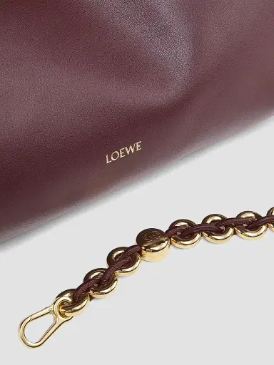 Loewe Women's Large Flamenco Leather Shoulder Bag - Dark Burgundy | Thumbnail 6