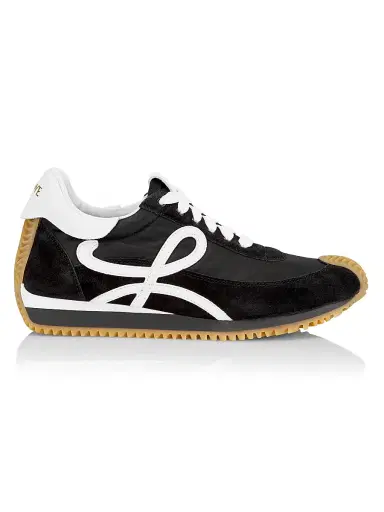 Loewe Women's Flow Runner Sneakers - Black White - Size 6 | Thumbnail 1 Loewe Women's Flow Runner Sneakers - Black White - Size 6 | Thumbnail 1