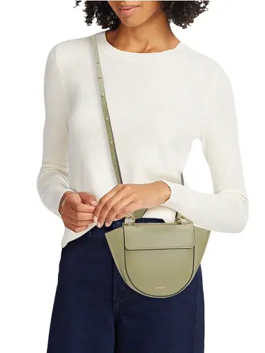 Wandler Women's Hortensia Leather Crossbody Bag - Jungle | Thumbnail 2