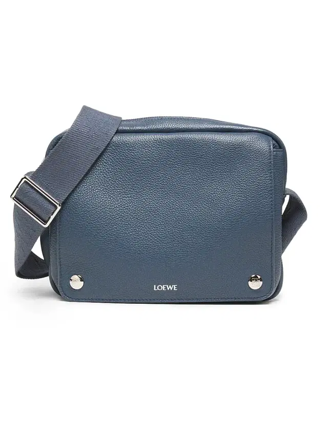 LOEWE Men's Extra-Small Pebble Leather Messenger Bag - Indigo Dye