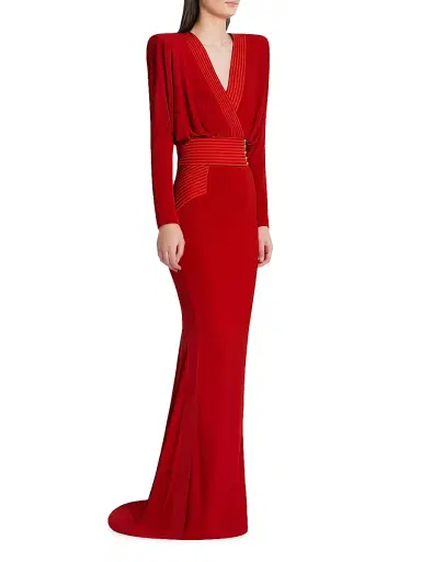 Zhivago Women's I'm Her Man Long-Sleeve Gown - Red - Size 2 | Thumbnail 5 Zhivago Women's I'm Her Man Long-Sleeve Gown - Red - Size 2 | Thumbnail 5