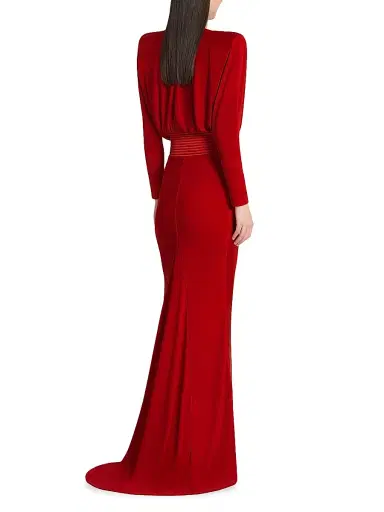 Zhivago Women's I'm Her Man Long-Sleeve Gown - Red - Size 2 | Thumbnail 6 Zhivago Women's I'm Her Man Long-Sleeve Gown - Red - Size 2 | Thumbnail 6