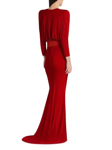 Zhivago Women's I'm Her Man Long-Sleeve Gown - Red - Size 2 | Thumbnail 7 Zhivago Women's I'm Her Man Long-Sleeve Gown - Red - Size 2 | Thumbnail 7