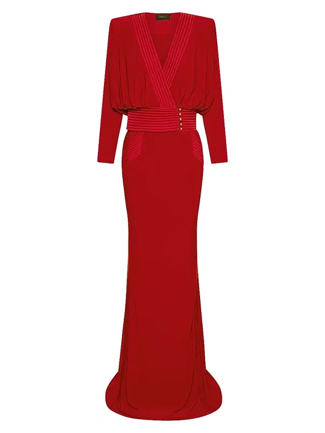 Zhivago Women's I'm Her Man Long-Sleeve Gown - Red