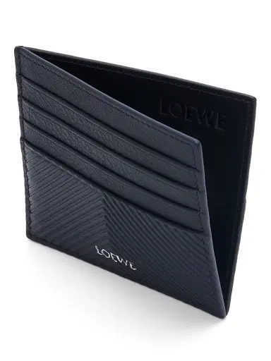 LOEWE Men's Open Leather Card Case - Deep Navy | Thumbnail 2 LOEWE Men's Open Leather Card Case - Deep Navy | Thumbnail 2