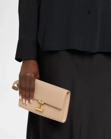 Tom Ford Leather T Bar Wristlet Clutch Bag | Thumbnail 2