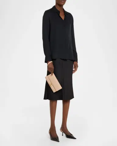 Tom Ford Leather T Bar Wristlet Clutch Bag | Thumbnail 5