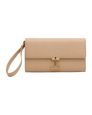 Tom Ford Leather T Bar Wristlet Clutch Bag | Thumbnail 1