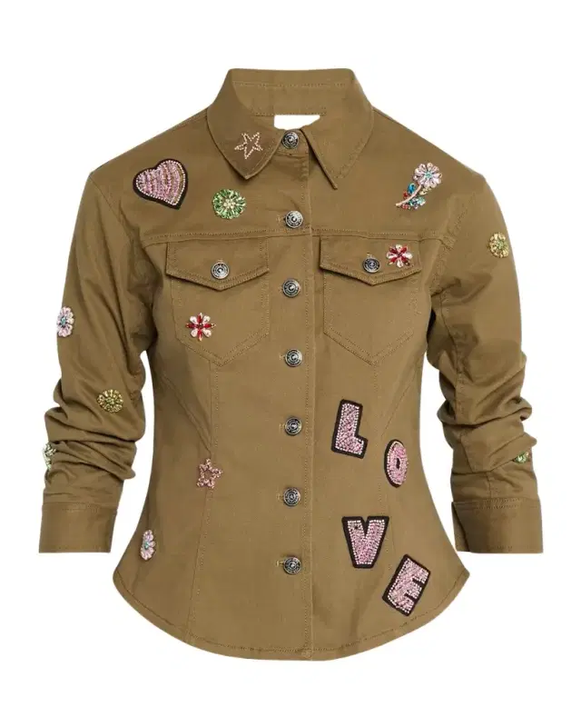 Cinq a Sept Canyon Ditsy Love Scrunched Jacket