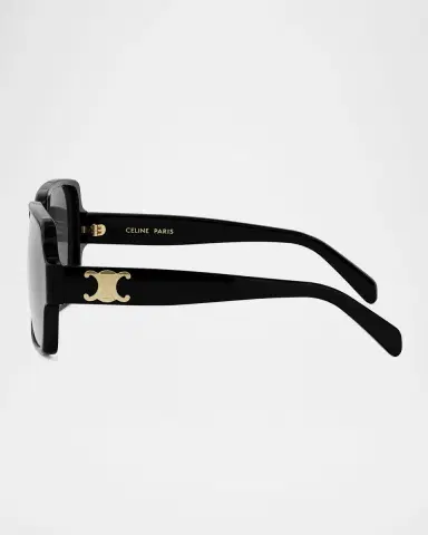 CELINE Triomphe Square Acetate Sunglasses | Thumbnail 4