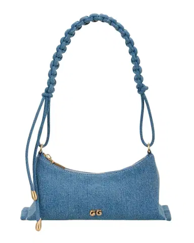 Cult Gaia Osa Braided Denim Shoulder Bag | Thumbnail 1
