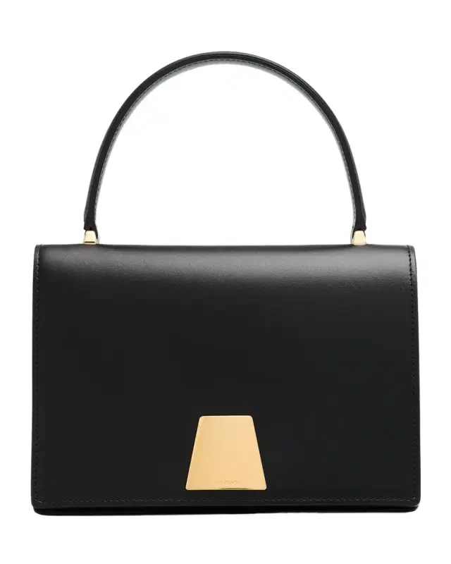 Akris Alice Small Leather Top-Handle Bag