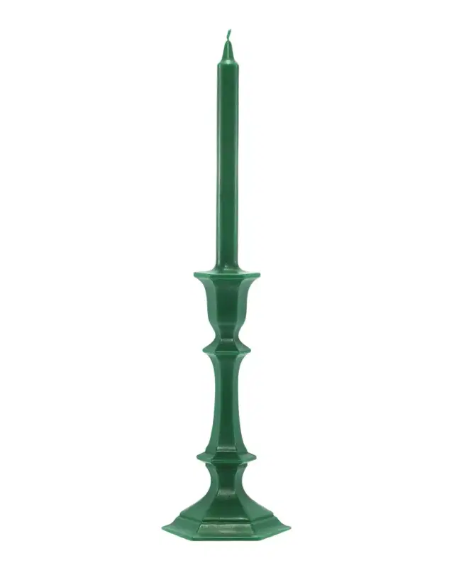 Baccarat Harcourt Candlestick Candle, Green