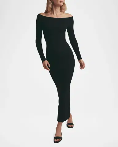 Favorite Daughter The Sara Off-Shoulder Midi Dress | Thumbnail 3 Favorite Daughter The Sara Off-Shoulder Midi Dress | Thumbnail 3