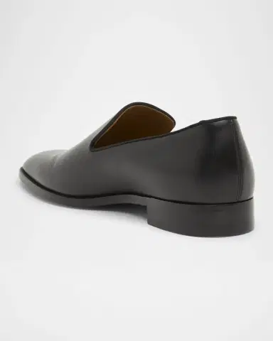 Christian Louboutin Men's Danny Flex Red-Sole Leather Loafers | Thumbnail 2