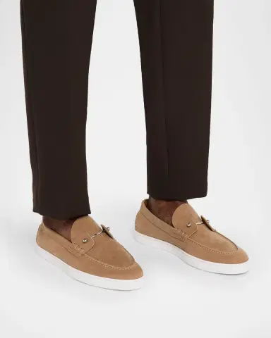 Christian Louboutin Men's Chambeliboat Nubuck Boat Shoes | Thumbnail 2 Christian Louboutin Men's Chambeliboat Nubuck Boat Shoes | Thumbnail 2