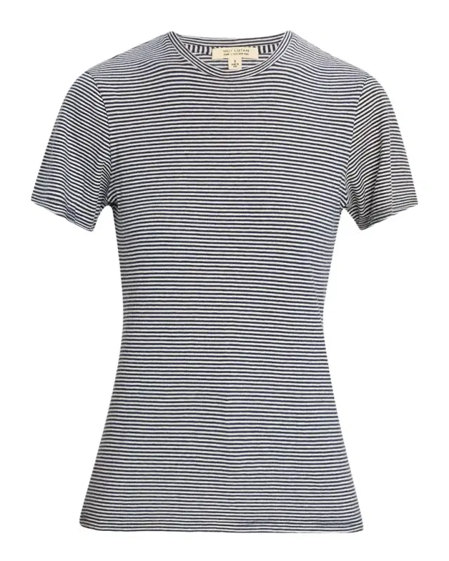 Lana Striped Short-Sleeve T-Shirt
