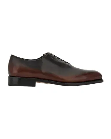 Ferragamo Men's Angiolo Tramezza Degrade Leather Oxfords | Thumbnail 1