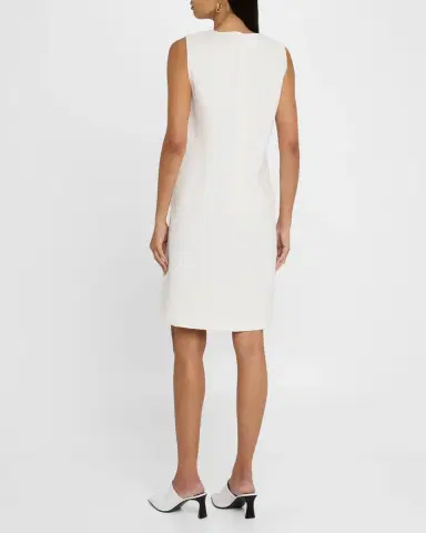 Lafayette 148 New York Sleeveless Cotton-Blend Shift Dress | Thumbnail 3 Lafayette 148 New York Sleeveless Cotton-Blend Shift Dress | Thumbnail 3