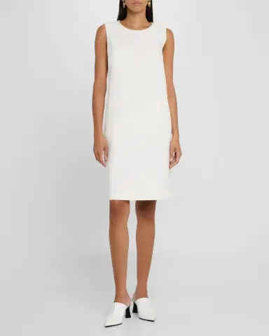 Lafayette 148 New York Sleeveless Cotton-Blend Shift Dress | Thumbnail 4 Lafayette 148 New York Sleeveless Cotton-Blend Shift Dress | Thumbnail 4