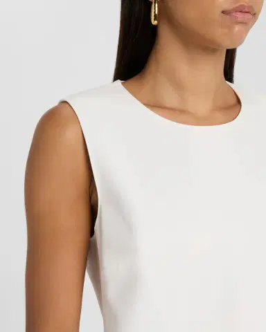 Lafayette 148 New York Sleeveless Cotton-Blend Shift Dress | Thumbnail 5 Lafayette 148 New York Sleeveless Cotton-Blend Shift Dress | Thumbnail 5