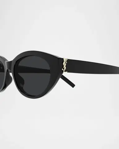 Saint Laurent Recycled Acetate Round Sunglasses | Thumbnail 2 Saint Laurent Recycled Acetate Round Sunglasses | Thumbnail 2