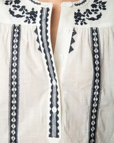 Zadig & Voltaire Tigy Kozak Embroidered Blouse | Thumbnail 5 Zadig & Voltaire Tigy Kozak Embroidered Blouse | Thumbnail 5