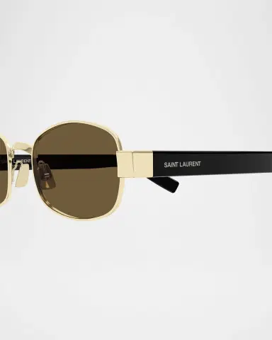 Saint Laurent Unisex Round Metal Sunglasses | Thumbnail 2