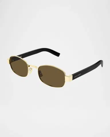 Saint Laurent Unisex Round Metal Sunglasses | Thumbnail 3