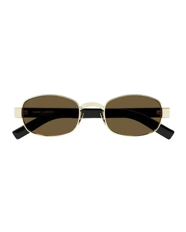 Saint Laurent Unisex Round Metal Sunglasses