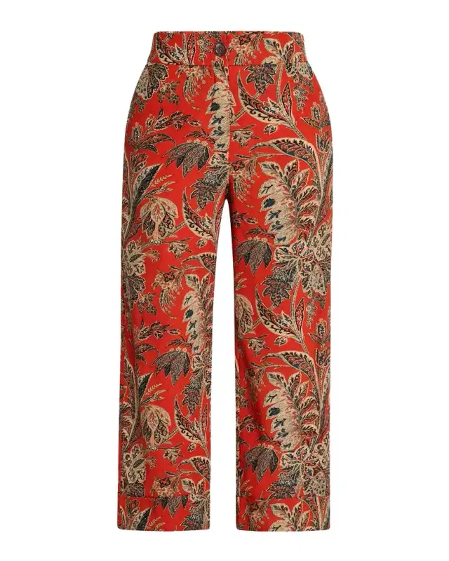 Pierre-Louis Mascia Cropped Floral-Print Pants