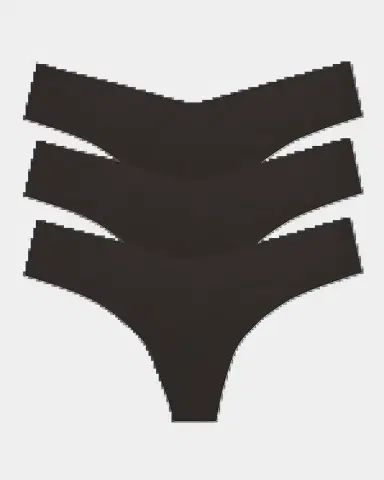 Commando Classic Low-Rise Microfiber Thongs, Pack of 3 | Thumbnail 2
