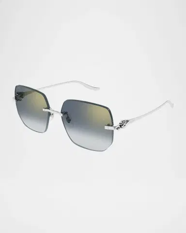 Cartier Rimless Metal Butterfly Sunglasses | Thumbnail 2 Cartier Rimless Metal Butterfly Sunglasses | Thumbnail 2