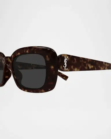 Saint Laurent Recycled Acetate Rectangular Sunglasses | Thumbnail 2