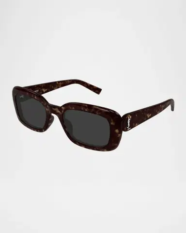 Saint Laurent Recycled Acetate Rectangular Sunglasses | Thumbnail 3