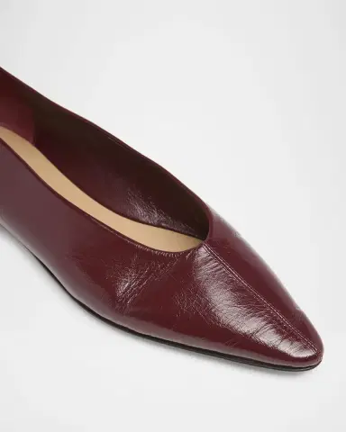 Bottega Veneta Sofia Pointed Leather Ballet Flats | Thumbnail 5