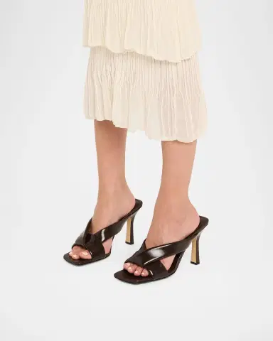 Bottega Veneta Criss Cross Padded Leather Slide Sandals | Thumbnail 2 Bottega Veneta Criss Cross Padded Leather Slide Sandals | Thumbnail 2