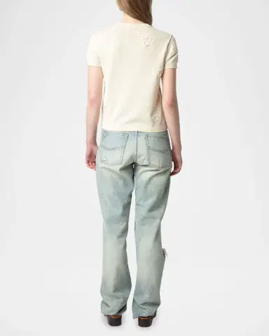 Zadig & Voltaire Bully Seco Stars Short-Sleeve Sweater | Thumbnail 3 Zadig & Voltaire Bully Seco Stars Short-Sleeve Sweater | Thumbnail 3
