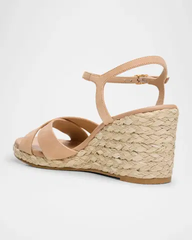Stuart Weitzman Dayna Suede Crisscross Wedge Espadrilles | Thumbnail 3