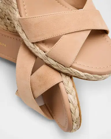 Stuart Weitzman Dayna Suede Crisscross Wedge Espadrilles | Thumbnail 4