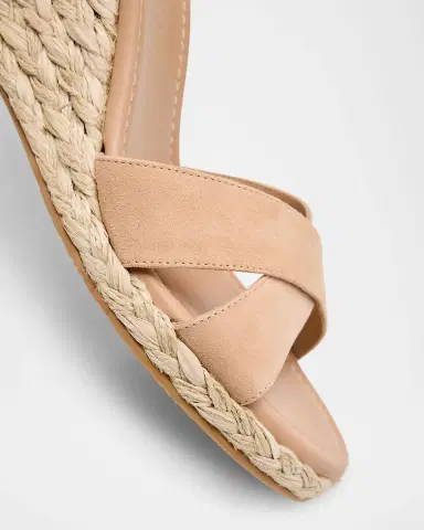 Stuart Weitzman Dayna Suede Crisscross Wedge Espadrilles | Thumbnail 6
