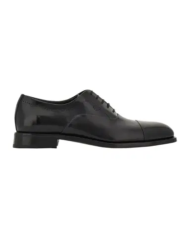 Ferragamo Men's Albert Tramezza Cap-Toe Brogue Leather Oxfords | Thumbnail 1