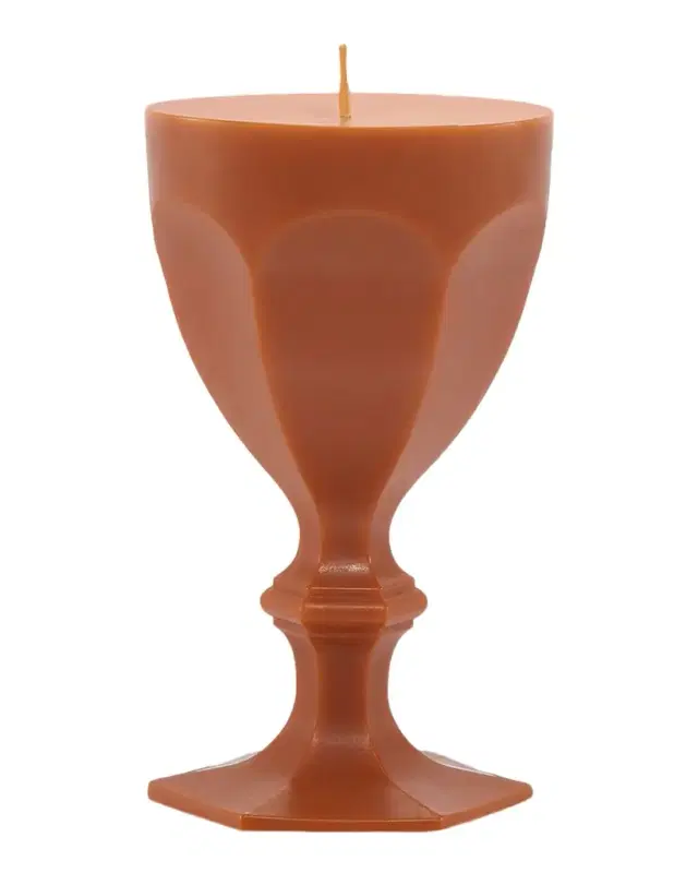 Baccarat Harcourt Goblet Candle, Orange