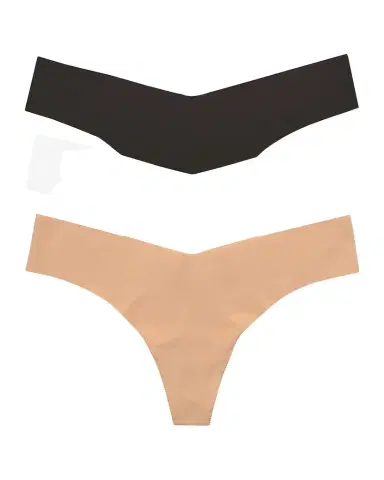 Commando Classic Low-Rise Microfiber Thongs, Pack of 3 | Thumbnail 1
