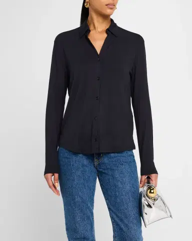MAJESTIC FILATURES Soft Touch Button-Front Shirt | Thumbnail 4 MAJESTIC FILATURES Soft Touch Button-Front Shirt | Thumbnail 4