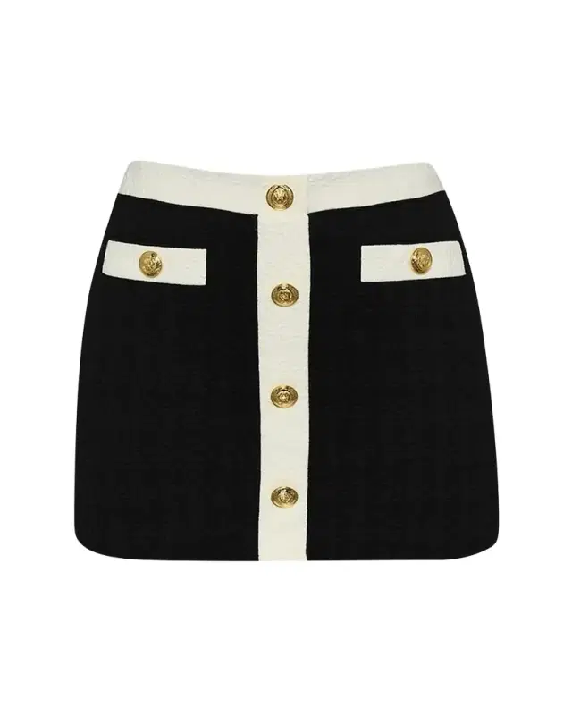Coco Colorblock Chic Mini Skirt