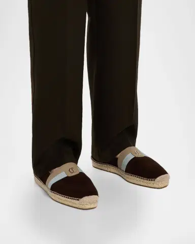 Christian Louboutin Men's Alfarica Nubuck Leather Espadrilles | Thumbnail 2 Christian Louboutin Men's Alfarica Nubuck Leather Espadrilles | Thumbnail 2