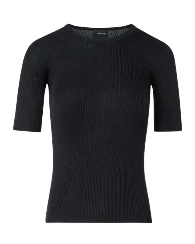 Ribbed Seamless Crewneck Sweater